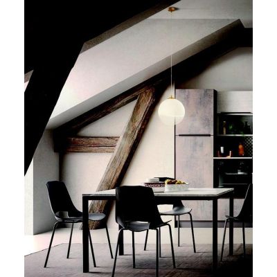 BERRY PICCOLA SOSPENSIONE A SFERA D15 CM METALLO CROMO O ORO LAMPADINA ATTACCO G9 DESIGN MODERNO