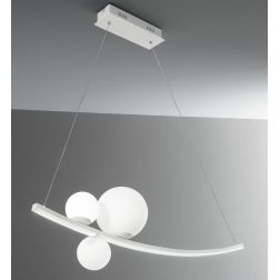 ALTALENA SOSPENSIONE LAMPADARIO BIANCA O ORO LED DIMMERABILE 48W 4800LM DI ONDALUCE ONDALUCE CICIRIELLO - Cristalensi Shop Onlin 2