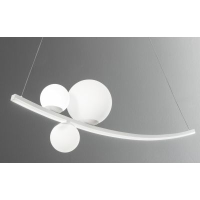 ALTALENA SOSPENSIONE LAMPADARIO BIANCA O ORO LED DIMMERABILE 48W 4800LM DI ONDALUCE ONDALUCE CICIRIELLO - Cristalensi Shop Onlin