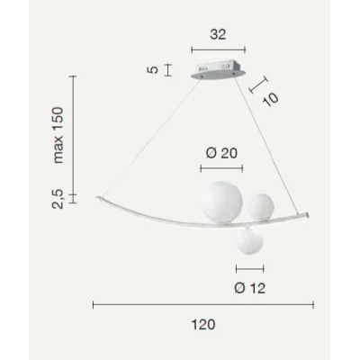 ALTALENA SOSPENSIONE LAMPADARIO BIANCA O ORO LED DIMMERABILE 48W 4800LM DI ONDALUCE ONDALUCE CICIRIELLO - Cristalensi Shop Onlin
