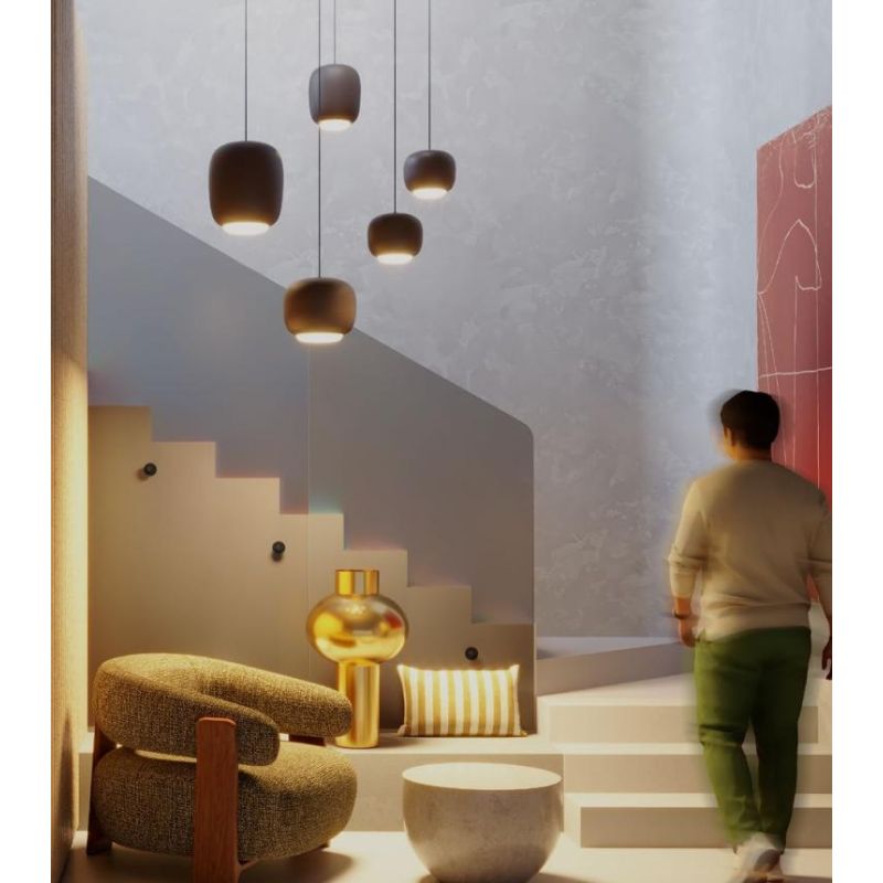 DUBBO SOSPENSIONE IN 4 COLORI CON LED INTEGRATO LUCE CCT 2700K-3000K-4000K DIMMERABILE IN 4 MISURE