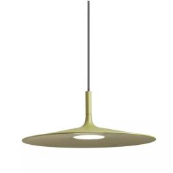 KAI SOSPENSIONE SINGOLA A LED CON PIATTO IN 2 MISURE LUCE 3000K METALLO 5 COLORI MODERNA