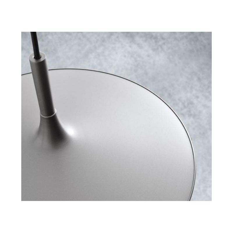 KAI SOSPENSIONE SINGOLA A LED CON PIATTO IN 2 MISURE LUCE 3000K METALLO 5 COLORI MODERNA