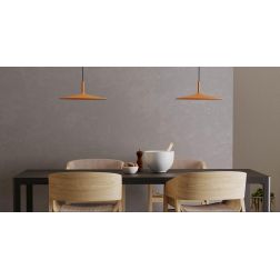 KAI SOSPENSIONE SINGOLA A LED CON PIATTO IN 2 MISURE LUCE 3000K METALLO 5 COLORI MODERNA 2