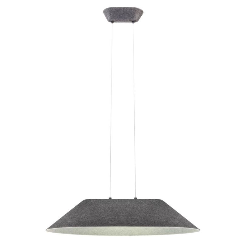 AKIRA LAMPADARIO IN FELTRO FONOASSORBENTE 4 COLORI D75 CM LED 12W LUCE 2700K-3000K MODERNO