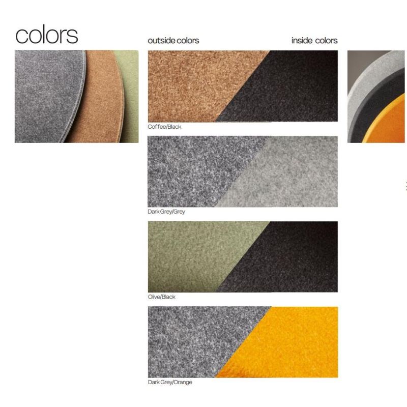 AKIRA LAMPADARIO IN FELTRO FONOASSORBENTE 4 COLORI D75 CM LED 12W LUCE 2700K-3000K MODERNO