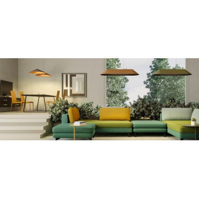 AKIRA LAMPADARIO IN FELTRO FONOASSORBENTE 4 COLORI D75 CM LED 12W LUCE 2700K-3000K MODERNO