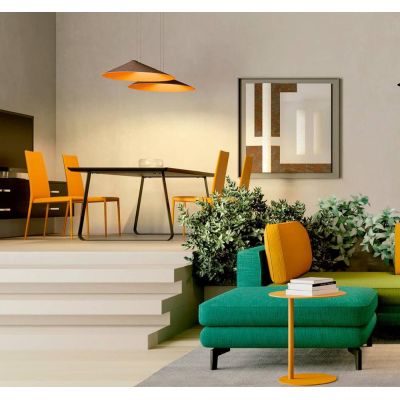 AKIRA LAMPADARIO IN FELTRO FONOASSORBENTE 4 COLORI D75 CM LED 12W LUCE 2700K-3000K MODERNO