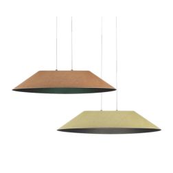 AKIRA LAMPADARIO IN FELTRO FONOASSORBENTE 4 COLORI D75 CM LED 12W LUCE 2700K-3000K MODERNO
