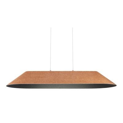 AKIRA LAMPADARIO RETTANGOLARE IN FELTRO FONOASSORBENTE 4 COLORI D75 CM LED 23,5W LUCE 2700K-3000K MODERNO