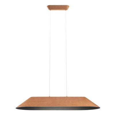 AKIRA LAMPADARIO RETTANGOLARE IN FELTRO FONOASSORBENTE 4 COLORI D75 CM LED 23,5W LUCE 2700K-3000K MODERNO