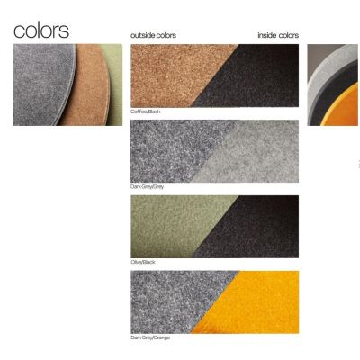 AKIRA LAMPADARIO RETTANGOLARE IN FELTRO FONOASSORBENTE 4 COLORI D75 CM LED 23,5W LUCE 2700K-3000K MODERNO
