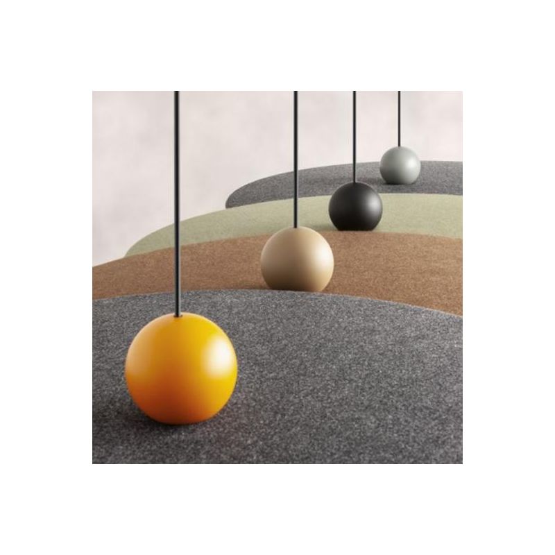 NUWA LAMPADARIO IN FELTRO FONOASSORBENTE D60 CM IN 4 COLORI LED 7W LUCE 2700K-3000K MODERNO