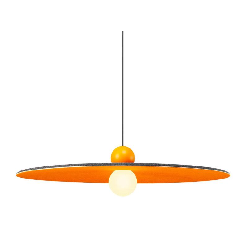 NUWA LAMPADARIO IN FELTRO FONOASSORBENTE D60 CM IN 4 COLORI LED 7W LUCE 2700K-3000K MODERNO