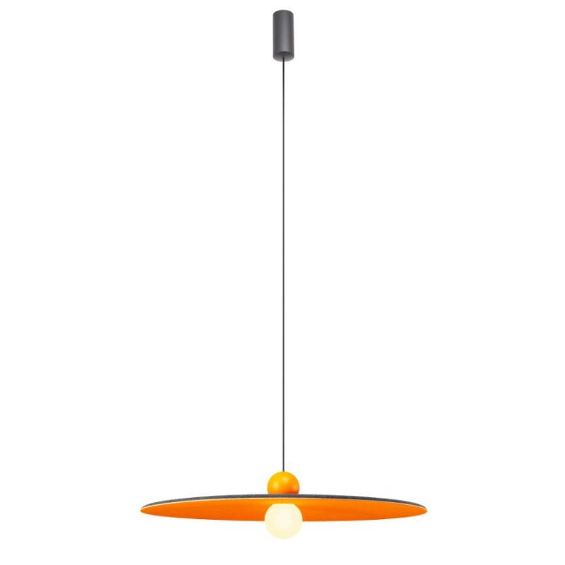 NUWA LAMPADARIO IN FELTRO FONOASSORBENTE D60 CM IN 4 COLORI LED 7W LUCE 2700K-3000K MODERNO