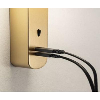 SADES APPLIQUE ORIENTABILE LED 6W LUCE 3000K CON 2 PORTE USB IN ALLUMINIO 4 COLORI DESIGN MODERNO