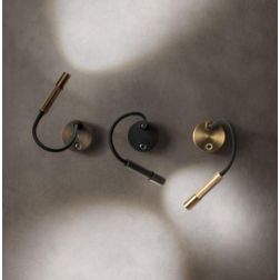 DRILL APPLIQUE CON BRACCIO FLESSIBILE LED 8W LUCE 2700K O 3000K DIMMERABILE ALLUMINIO 3 COLORI MODERNA