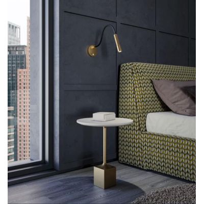 DRILL APPLIQUE CON BRACCIO FLESSIBILE LED 8W LUCE 2700K O 3000K DIMMERABILE ALLUMINIO 3 COLORI MODERNA