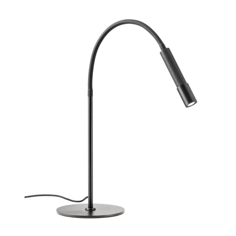 DRILL LAMPADA DA TAVOLO CON BRACCIO FLESSIBILE LED 8W LUCE 2700K O 3000K DIMMERABILE 3 COLORI MODERNA