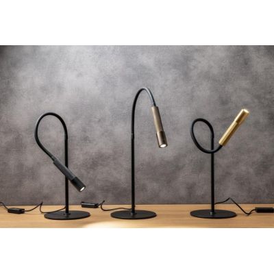 DRILL LAMPADA DA TAVOLO CON BRACCIO FLESSIBILE LED 8W LUCE 2700K O 3000K DIMMERABILE 3 COLORI MODERNA