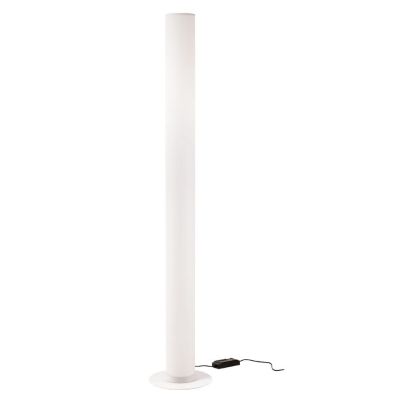 PILON PIANTANA TUBOLARE H180 CM IN METALLO BIANCO LED 57W LUCE 3000K DIMMERABILE DESIGN MODERNO