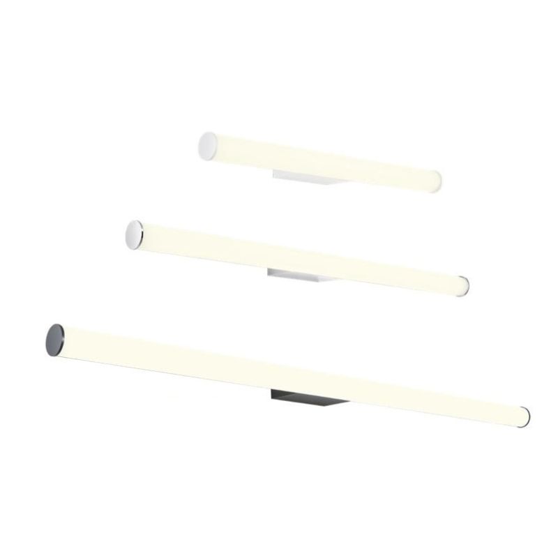 KALI LAMPADA DA SPECCHIO A LED CM 120-CM90-CM60 LUCE CCT 3000K-4000K IP44 IN ALLUMINIO 3 COLORI MODERNA