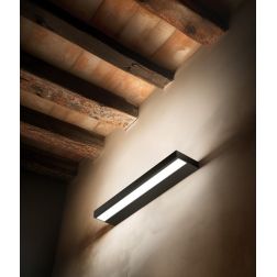 REGOLO APPLIQUE LED 51W BIEMISSIONE LUCE 2700K-3000K BIANCO,NERO E GRIGIO DELLA LINEA LIGHT