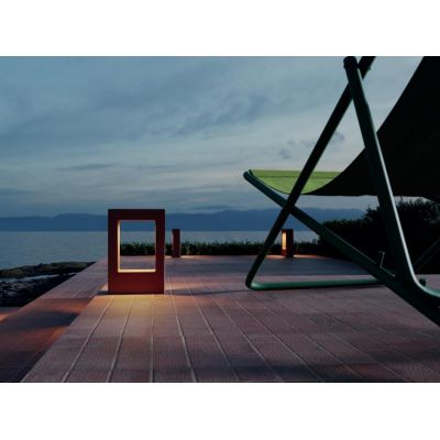 SANDER PALETTI DA GIARDINO IN CEMENTO 3 COLORI IP65 LED INTEGRATO LUCE 2700K-3000K 2 MISURE DESIGN MODERNO