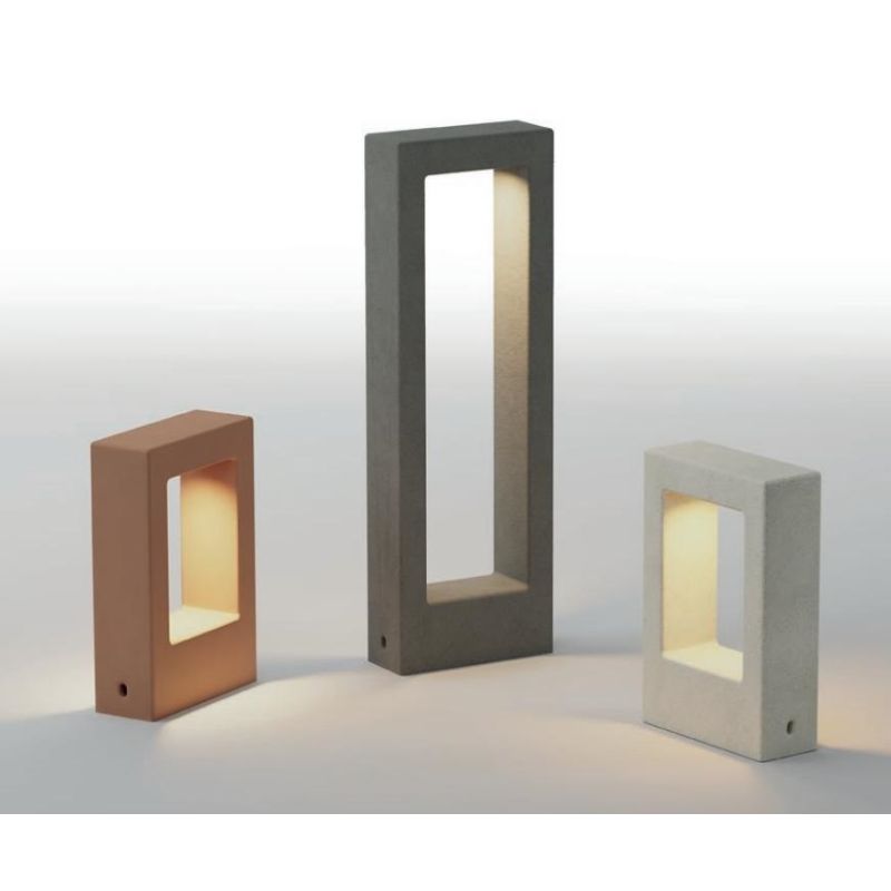 SANDER PALETTI DA GIARDINO IN CEMENTO 3 COLORI IP65 LED INTEGRATO LUCE 2700K-3000K 2 MISURE DESIGN MODERNO