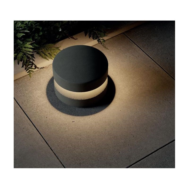 CLIFF PALETTO SEGNAPASSO LED DA ESTERNO IN CEMENTO 3 COLORI IP65 LUCE 2700K-3000K 2 MISURE CON PICCHETTO