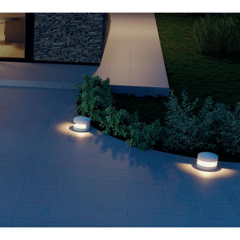 CLIFF PALETTO SEGNAPASSO DA ESTERNO IN CEMENTO 3 COLORI IP65 CON LED LUCE 2700K-3000K 2 MISURE CON PICCHETTO
