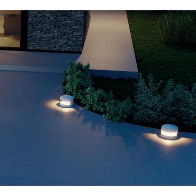 CLIFF PALETTO SEGNAPASSO DA ESTERNO IN CEMENTO 3 COLORI IP65 CON LED LUCE 2700K-3000K 2 MISURE CON PICCHETTO