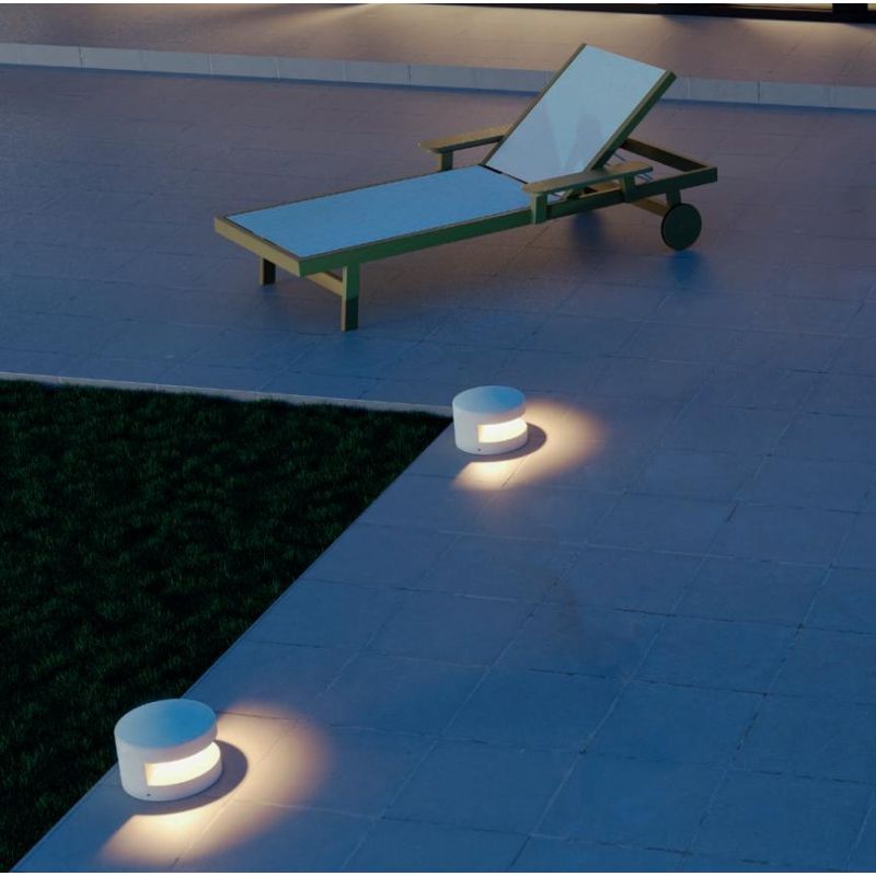 CLIFF PALETTO SEGNAPASSO DA ESTERNO IN CEMENTO 3 COLORI IP65 CON LED LUCE 2700K-3000K 2 MISURE CON PICCHETTO