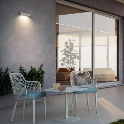 LID LAMPADA DA PARETE DA ESTERNO IN CEMENTO 3 COLORI IP65 LED INTEGRATO LUCE 2700K-3000K MODERNA