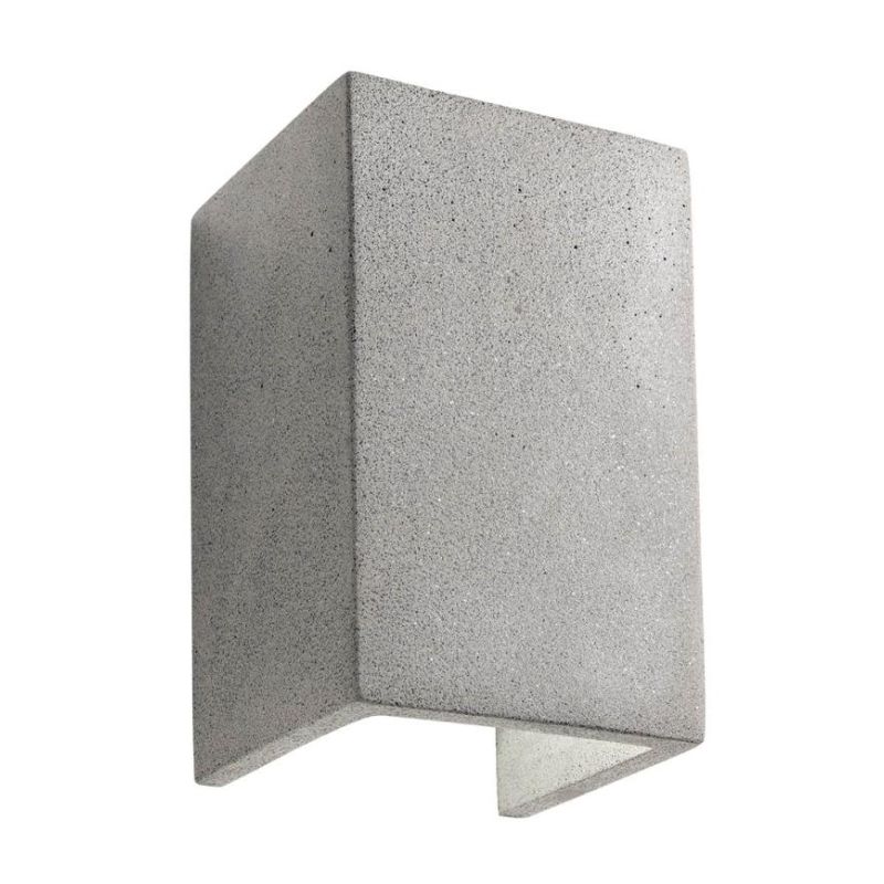 PETRA APPLIQUE RETTANGOLARE IN CEMENTO 3 COLORI IP54 LED 12W LUCE 2700K-3000K FLUSSO REGOLABILE DA ESTERNO