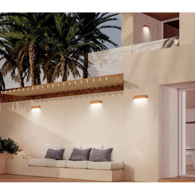 URON LAMPADA DA PARETE IN CEMENTO 3 COLORI IP65 LED INTEGRATO LUCE 2700K-3000K DA ESTERNO MODERNA