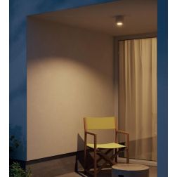 FUNN PLAFONIERA IN CEMENTO DA ESTERNO 3 COLORI IP65 LED 9W LUCE 2700K-3000K H10 CM MODERNA 2