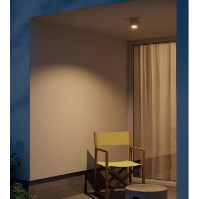 FUNN PLAFONIERA IN CEMENTO DA ESTERNO 3 COLORI IP65 LED 9W LUCE 2700K-3000K H10 CM MODERNA