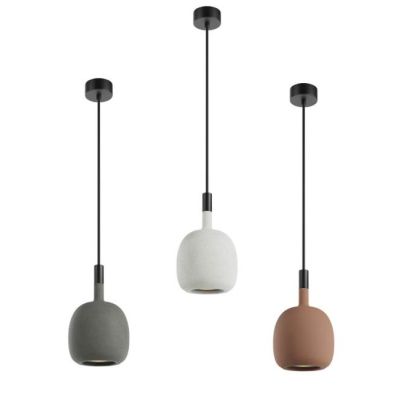 POTTER SOSPENSIONE SINGOLA IN CEMENTO D15,8 CM 3 COLORI IP65 DA ESTERNO LAMPADINA ATTACCO GU10