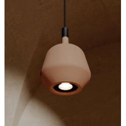 POTTER SOSPENSIONE SINGOLA IN CEMENTO D16,5 CM 3 COLORI IP65 DA ESTERNO LAMPADINA ATTACCO GU10 2