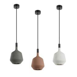 POTTER SOSPENSIONE SINGOLA IN CEMENTO D16,5 CM 3 COLORI IP65 DA ESTERNO LAMPADINA ATTACCO GU10