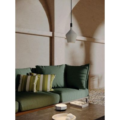 POTTER SOSPENSIONE SINGOLA IN CEMENTO D15,5 CM 3 COLORI IP65 DA ESTERNO LAMPADINA ATTACCO GU10