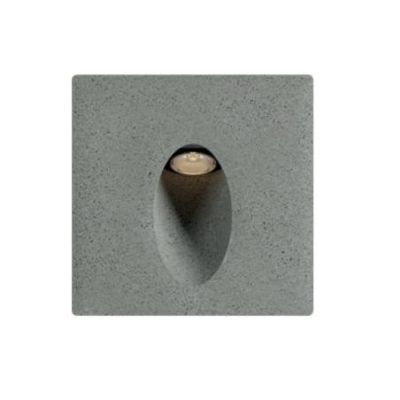 BAST SEGNAPASSO QUADRATO DA INCASSO IN CEMENTO LED 2,5W IP65 LUCE 2700K-3000K AVORIO E ANTRACITE