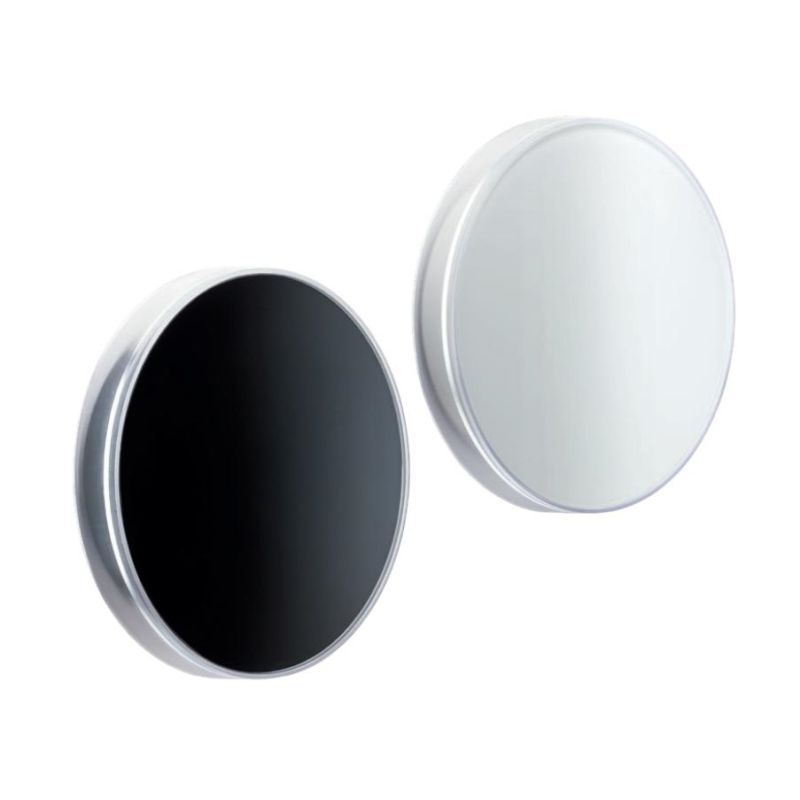 DISCUS APPLIQUE ROTONDA DA ESTERNO IP65 BIANCA O NERA LED 12W LUCE 3000K D24 CM DESIGN MODERNO