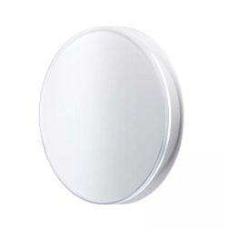 DISCUS APPLIQUE ROTONDA DA ESTERNO IP65 BIANCA O NERA LED 12W LUCE 3000K D24 CM DESIGN MODERNO 2