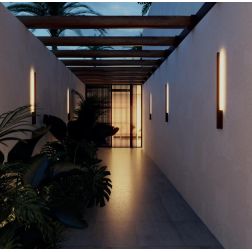 REFLEXA APPLIQUE LINEARE IP54 IN 2 MISURE CON LED INTEGRATO LUCE INDIRETTA 2700K-3000K 4 COLORI