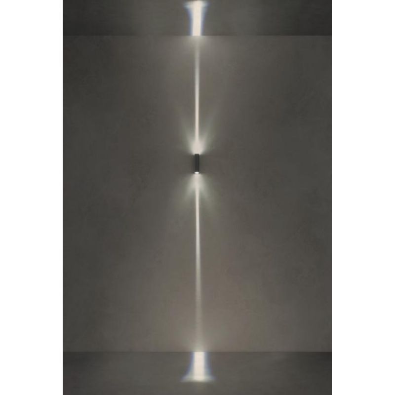 ACE APPLIQUE RETTANGOLARE DA ESTERNO BIEMISSIONE IP54 LED 5,84W LUCE 3000K-4000K ALLUMINIO 3 COLORI