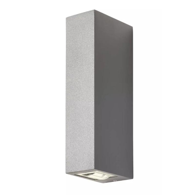 ACE APPLIQUE RETTANGOLARE DA ESTERNO BIEMISSIONE IP54 LED 5,84W LUCE 3000K-4000K ALLUMINIO 3 COLORI