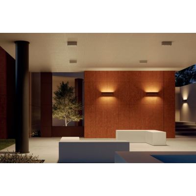 AROOS APPLIQUE DA ESTERNO L20 CM 3 COLORI IP65 LED 14,5W LUCE 2700K-3000K BIEMISSIONE LUCE