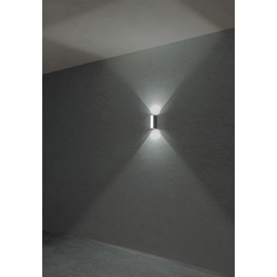 IVAR LAMPADA DA ESTERNO IP54 LED 7,6W LUCE 3000K TRIPLA EMISSIONE, DESIGN MODERNO RETTANGOLARE
